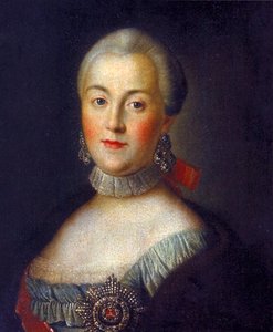 Retrato da Grã-duquesa Catherine Alekseevna, futura Imperatriz Catarina II a Grande, c.1760